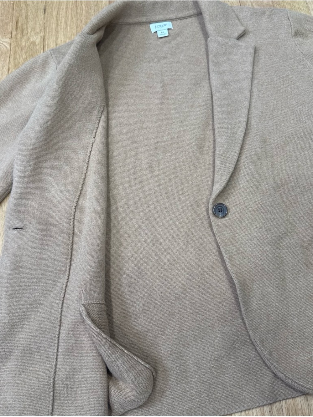 J. Crew Women's Camel Schoolboy Sweater Blazer Jacket - Picture 3 of 7